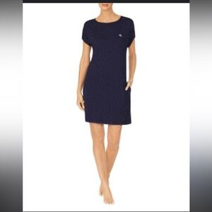 Lauren Ralph Lauren Blue nightgown with white polka dots